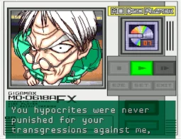 Cronos stares menacingly at the camera